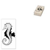 Summer Seahorse Zee Horse Seapaarden Rubber Stamp Rubberstempel (Gestempeld)