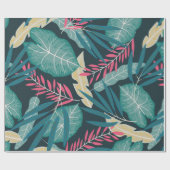 Summer seamless pattern with colorful tropical lea cadeaupapier (Vlak)