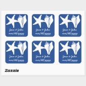 Summer Seashells in Blue Sticker (Vel)