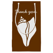 Summer Seashells in Chocolate Gift Bag Klein Cadeauzakje (Voorkant)