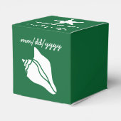 Summer Seashells in Green Favor Box Bedankdoosjes (Achterkant)