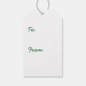 Summer Seashells in Green Gift Label Cadeaulabel (Achterkant)