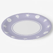 Summer Seashells in Lavender Paper Bord (Gekanteld)