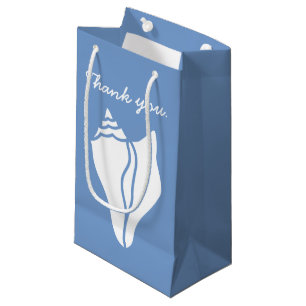 Summer Seashells in Periwinkle Gift Bag Klein Cadeauzakje