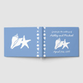 Summer Seashells in Periwinkle Guest Book Gastenboek (Volledig)