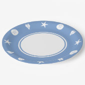 Summer Seashells in Periwinkle Paper Bord (Gekanteld)