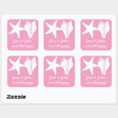 Summer Seashells in Petal Pink Sticker (Vel)