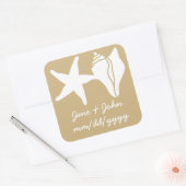 Summer Seashells in Sand Sticker (Envelop)