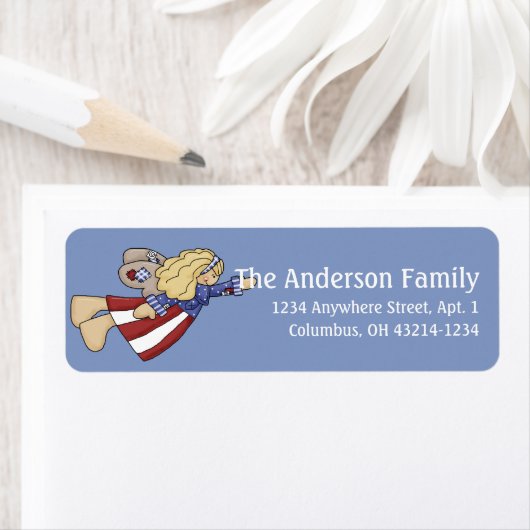 Summer Season Angel Return Address Labels (Insitu)