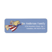 Summer Season Angel Return Address Labels (Voorkant)