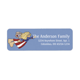 Summer Season Angel Return Address Labels