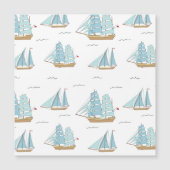 Summer Seatime Cute-jachten met zeilschip (Voorkant)