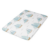 Summer Seatime Cute-jachten met zeilschip Badmat (Gekanteld)