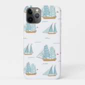 Summer Seatime Cute-jachten met zeilschip Case-Mate iPhone Case (Achterkant)