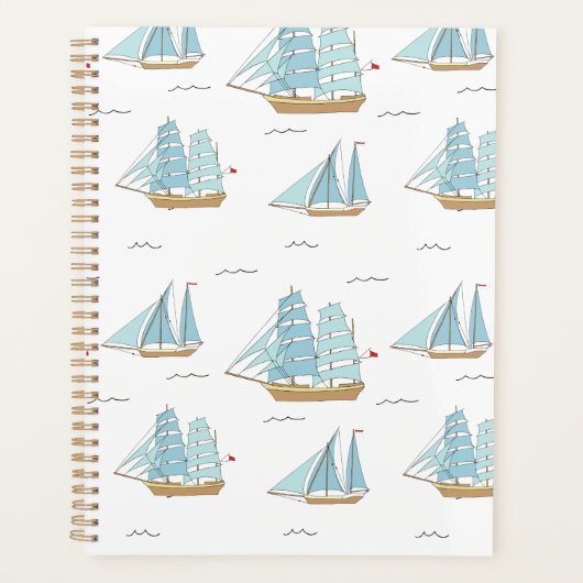Summer Seatime Cute-jachten met zeilschip Planner (Voorkant)