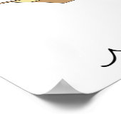 Summer Seatime Cute-jachten met zeilschip Poster (Hoek)