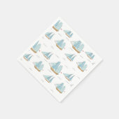 Summer Seatime Cute-jachten met zeilschip Servet (Hoek)