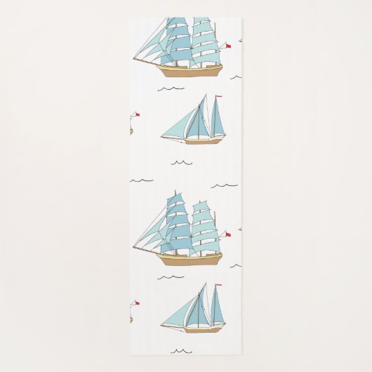 Summer Seatime Cute-jachten met zeilschip Yogamat (Achterkant)