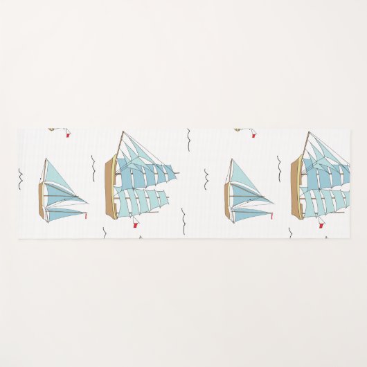 Summer Seatime Cute-jachten met zeilschip Yogamat (Voorkant (horizontaal))