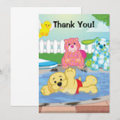 Summer Sensation Pool Bedankkaart (Voorkant / Achterkant)