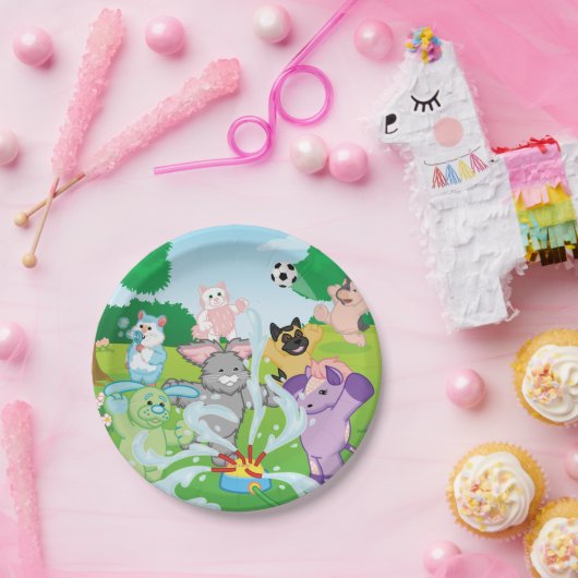 Summer Sensation Sprinkler Papieren Bordje (Feest)