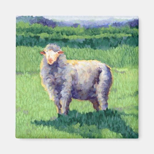 Summer Sheep Shadow Magneet (Voorkant)