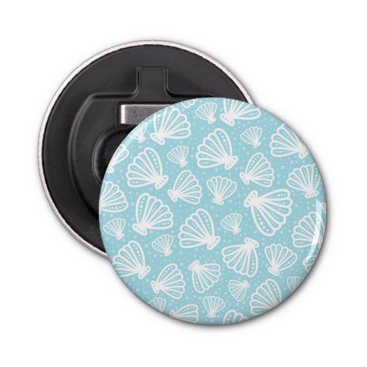 Summer Shell Pattern Button Flesopener (Voorkant)