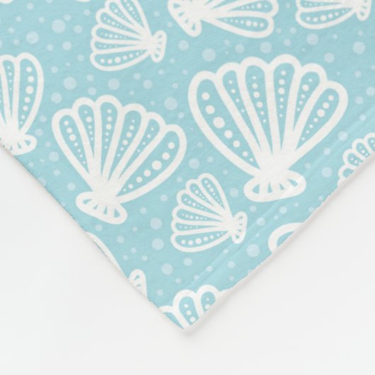 Summer Shell Pattern Fleece Deken (Hoek)
