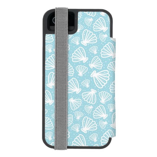 Summer Shell Pattern Incipio iPhone Portemonnee Hoesje (Agenda Achterkant)