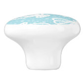 Summer Shell Pattern Keramische Knop (Zijkant)