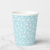 Summer Shell Pattern Papieren Bekers (Rechts)