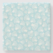 Summer Shell Pattern Stenen Onderzetter (Voorkant)