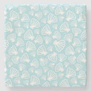 Summer Shell Pattern Stenen Onderzetter