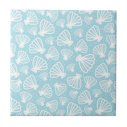 Summer Shell Pattern Tegeltje (Voorkant)