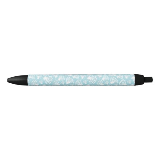 Summer Shell Pattern Zwarte Inkt Pen (Voorkant)