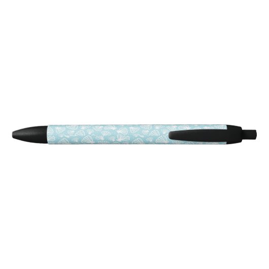 Summer Shell Pattern Zwarte Inkt Pen (Achterkant)