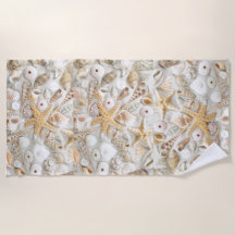 Summer Shells Beach Towel