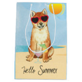 Summer Shiba Inu Medium Cadeauzakje (Achterkant)