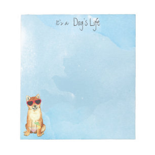 Summer Shiba Inu Notitieblok