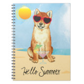 Summer Shiba Inu Notitieboek (Voorkant)