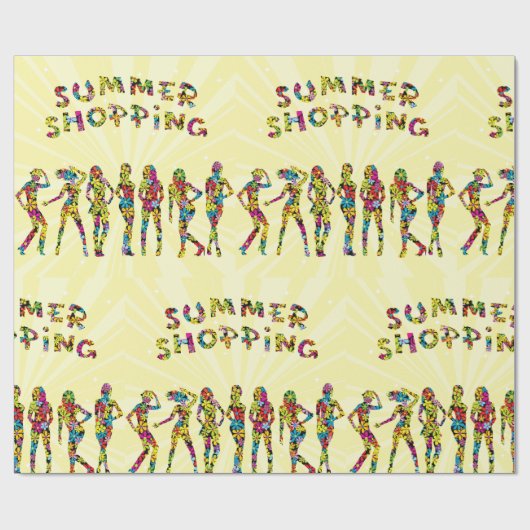 Summer Shoping Cadeaupapier (Vlak)