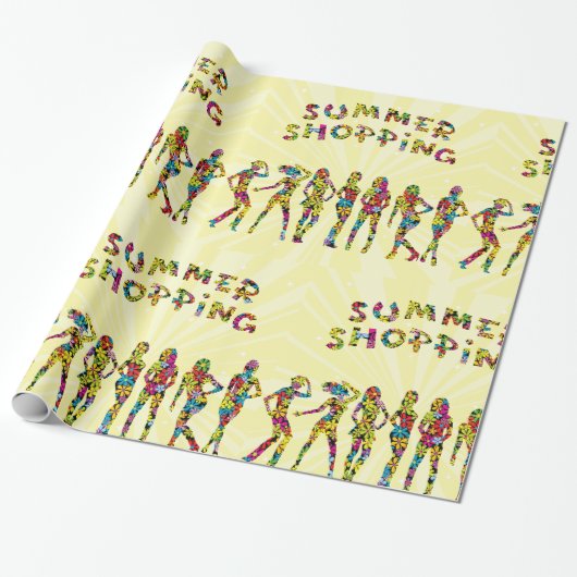 Summer Shoping Cadeaupapier (Uitgerold)