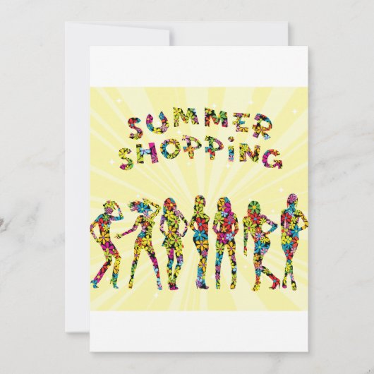 Summer Shoping Kaart (Voorkant)