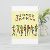 Summer Shoping Kaart (Staand voorkant)