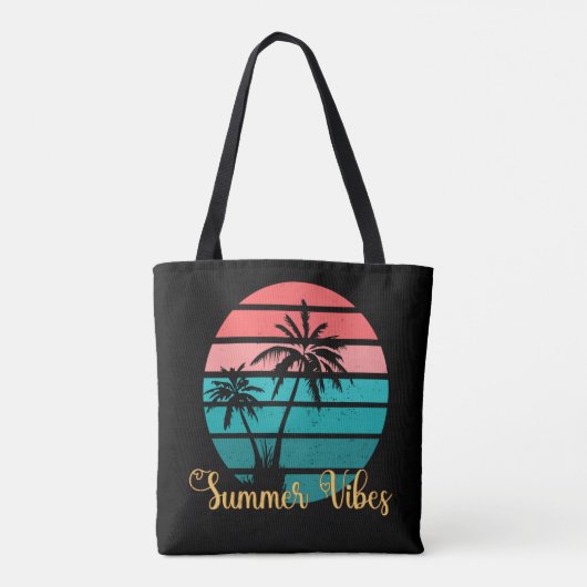 Summer Shore naar Surf Tote Bag (Achterkant)