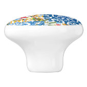 Summer, Siciliaanse tegels, majolica, Middellandse Keramische Knop (Zijkant)