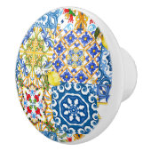 Summer, Siciliaanse tegels, majolica, Middellandse Keramische Knop (Rechts)