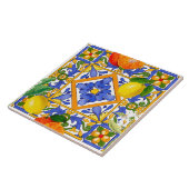 Summer, Siciliaanse tegels, majolica, Middellandse Tegeltje (Zijkant)