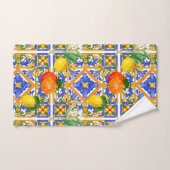 Summer ,Sicilian tiles ,citrus,oranges,majolica Bad Handdoek (Handdoek)
