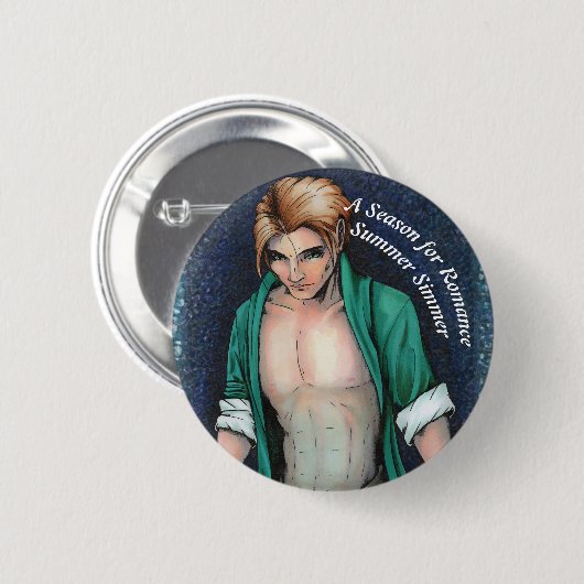 Summer Simmer Mage Ronde Button 5,7 Cm (Voorkant /achterkant)